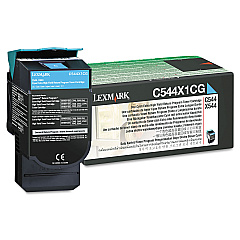 Lexmark C544X2CG Cyan Toner Cartridge