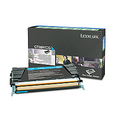 Lexmark C736H2CG Cyan Toner Cartridge