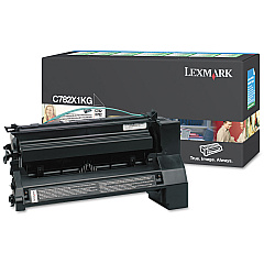 Lexmark C782X1KG Extra High-Yield Toner, 15,000 Page-Yield, Black
