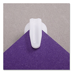 Advantus StikkiCLIPS, 40 Sheets, White, 20/Pack (01220)