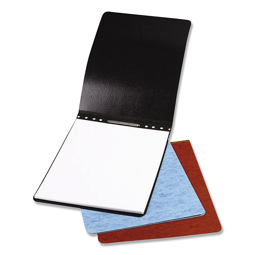ACCO Pressboard Report Cover, Two-Piece Prong Fastener, 2" Capacity, 8.5 x 11, Black/Black (17921)