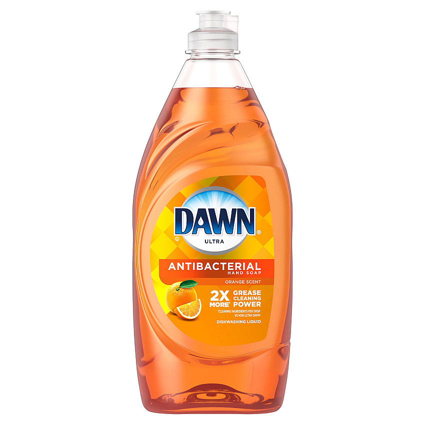 Dawn Ultra Antibacterial Dishwashing Liquid, Orange Scent, 28 oz Bottle, 8/Carton (97318)