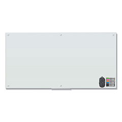 U Brands Magnetic Glass Dry Erase Board Value Pack, 72 x 36, White (3973U0001)