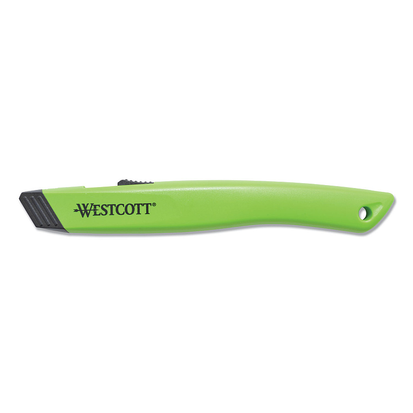 Westcott Safety Ceramic Blade Box Cutter, 5.5", Green (16475)