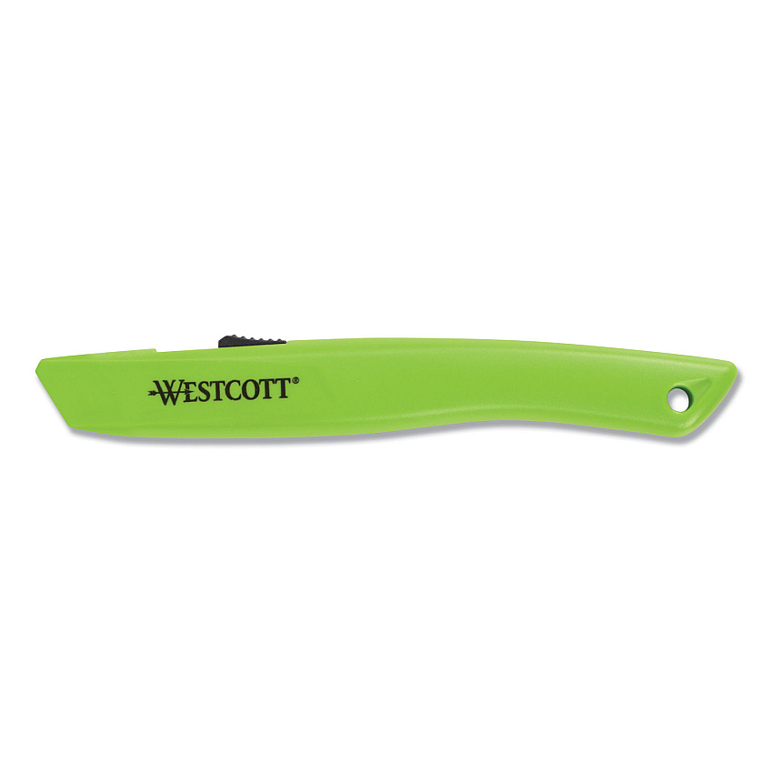 Westcott Safety Ceramic Blade Box Cutter, 6.15", Green (17519)