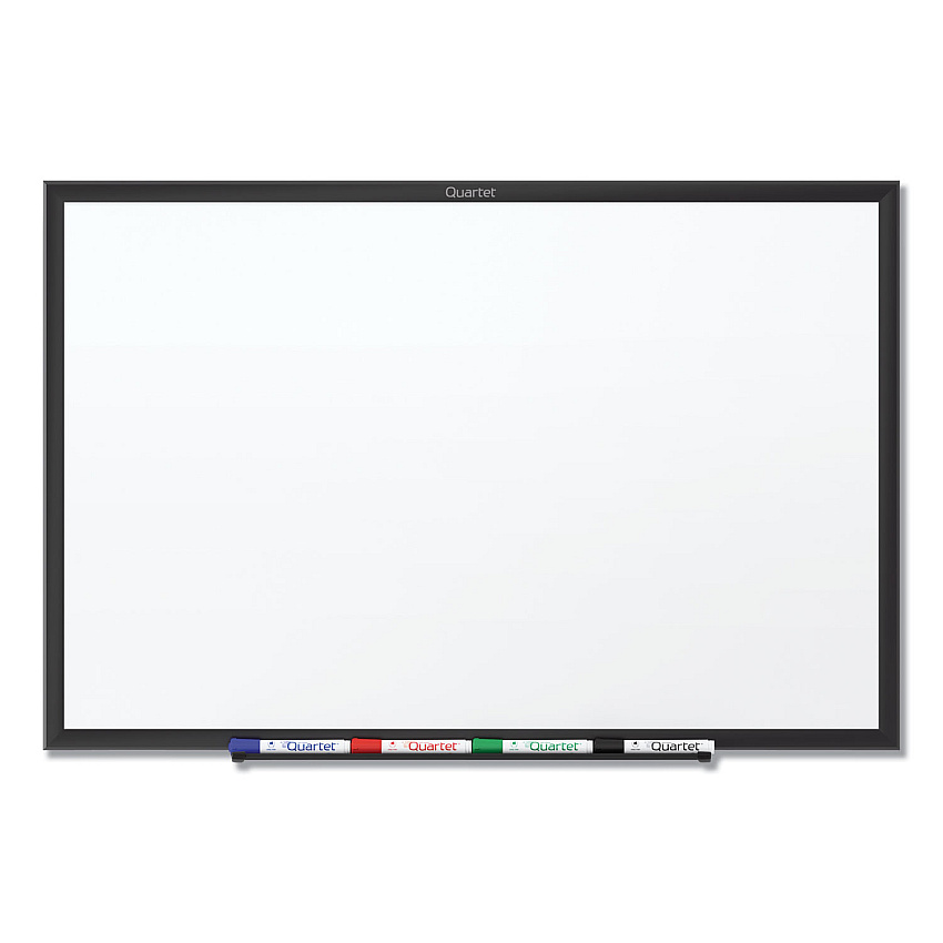 Quartet Classic Series Total Erase Dry Erase Board, 48 x 36, White Surface, Black Frame (S534B)