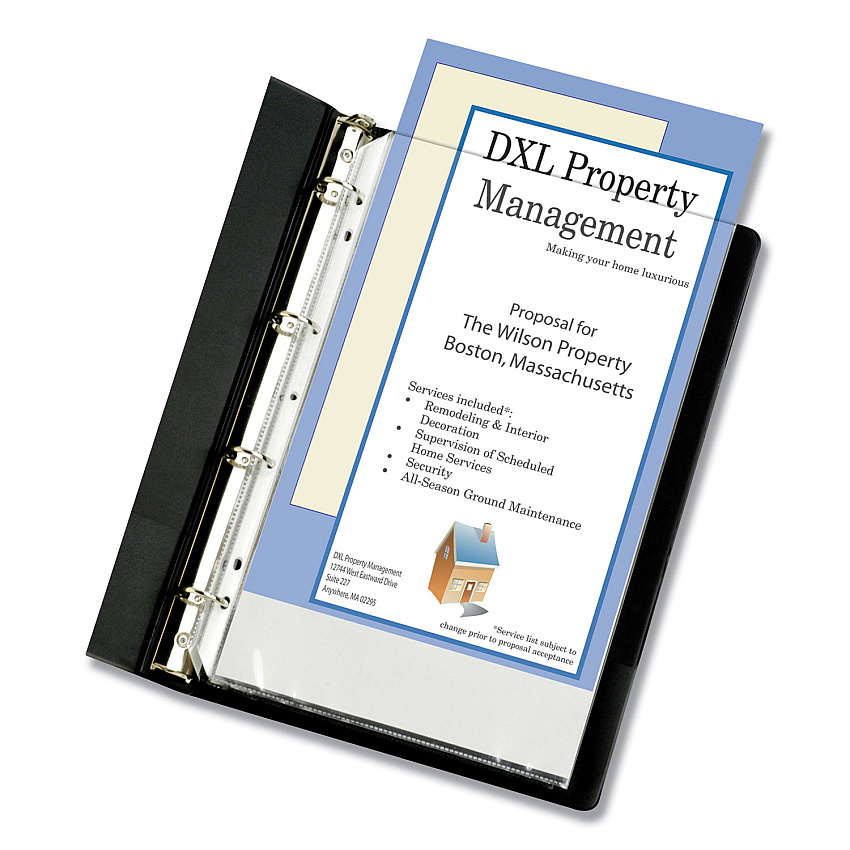 C-Line Heavyweight Poly Sheet Protectors, Clear, 2", 14 x 8.5, 50/Box (62047)