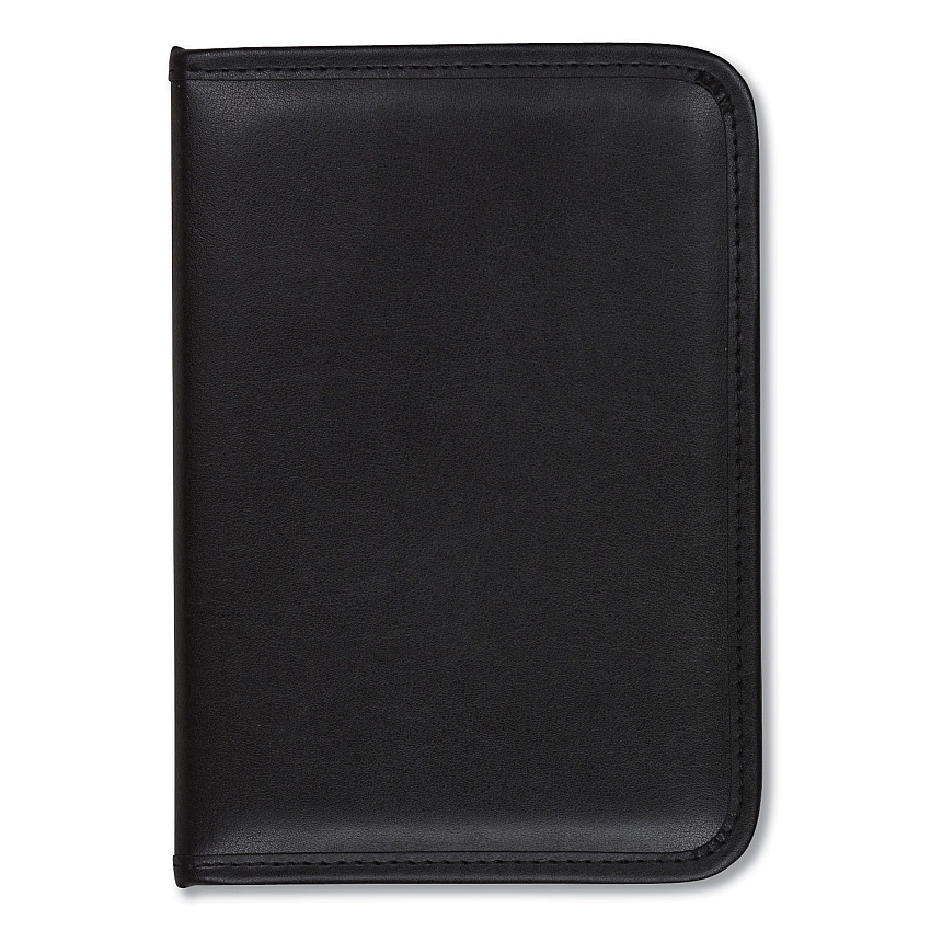 Samsill Professional Padfolio, 3/4w x 9 1/4h, Open Style, Black (70811)