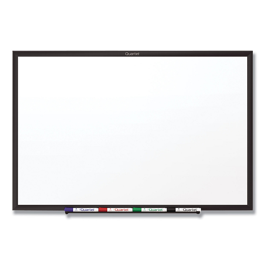 Quartet Classic Series Total Erase Dry Erase Board, 96 x 48, White Surface, Black Frame (S538B)