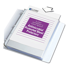 C-Line Hvywt Poly Sht Protectors, Clear, Top-Loading, 2", 11 x 8.5, 100/BX (62033)