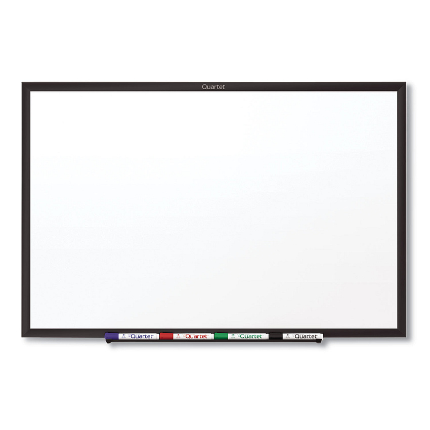 Quartet Classic Series Total Erase Dry Erase Board, 60 x 36, White Surface, Black Frame (S535B)