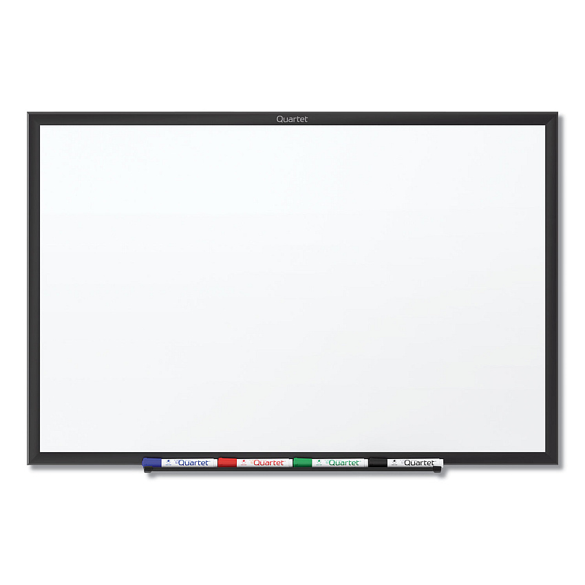 Quartet Classic Series Total Erase Dry Erase Board, 72 x 48, White Surface, Black Frame (S537B)