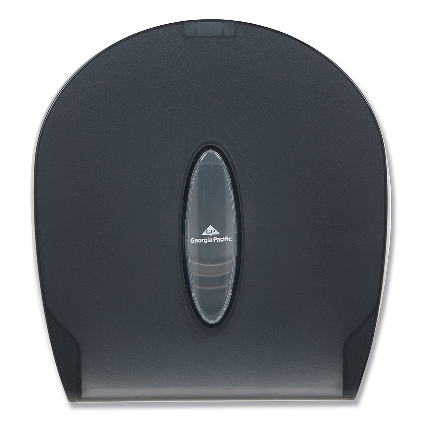 Georgia Pacific Professional Jumbo Jr. Bathroom Tissue Dispenser, Single Roll, 10.6" x 5.4" x 11.3", Translucent Smoke (59009)