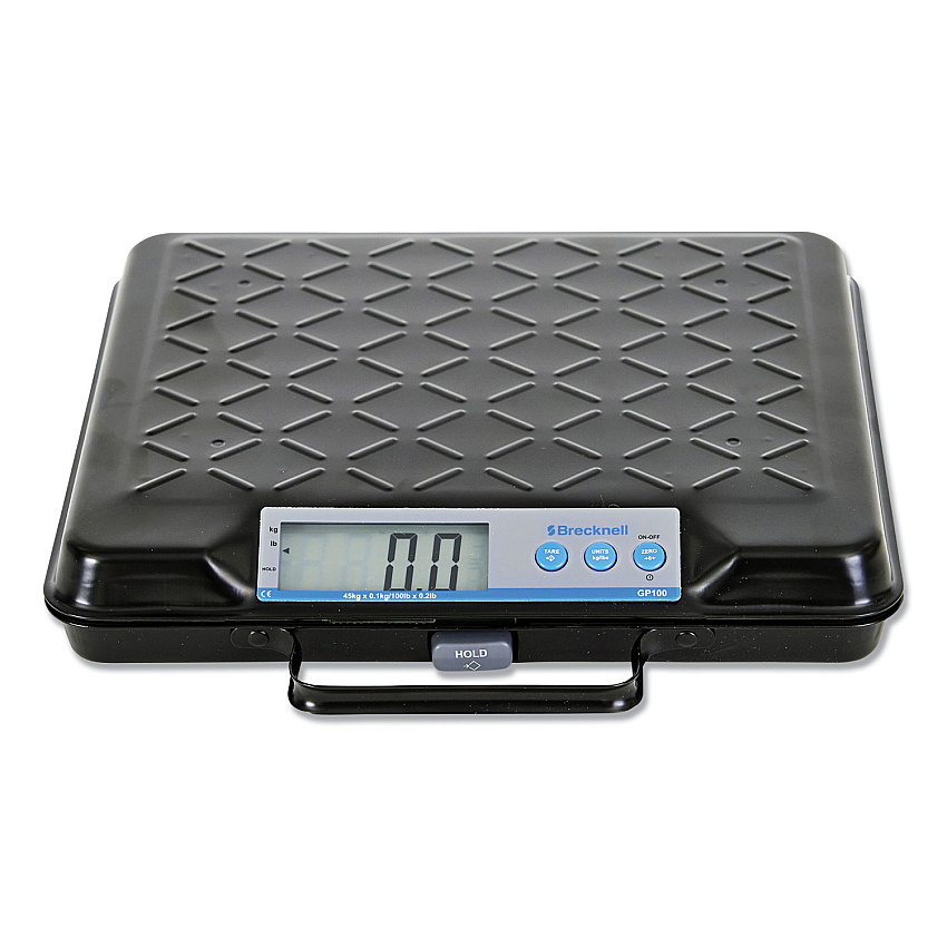 Brecknell Portable Electronic Utility Bench Scale, 100lb Capacity, 12.5 x 10.95 x 2.2  Platform (GP100)