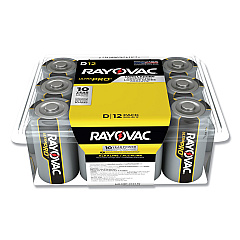 Rayovac Ultra Pro Alkaline D Batteries, 12/Pack (ALD12PPJ)