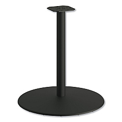 HON Between Round Disc Base for 30" Table Tops, 29" High, Black Mica (HBTTD30CBK)