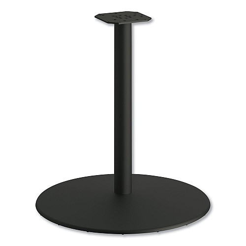 HON Between Round Disc Base for 30" Table Tops, Black Mica (HBTTD30P6P)