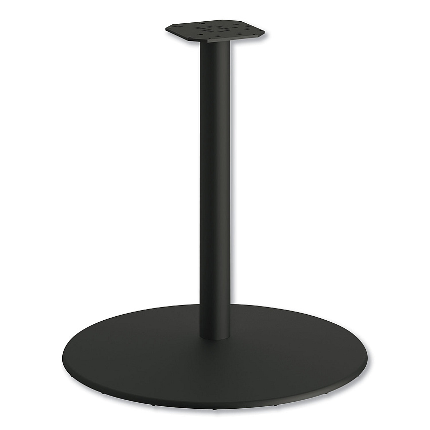 HON Between Round Disc Base for 30" Table Tops, Black Mica (HBTTD30P6P)