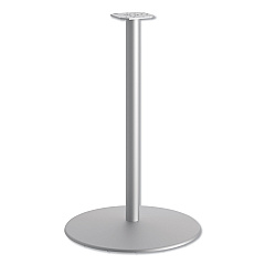 HON Between Round Disc Base for 42" Table Tops, Textured Silver (HBTTD42)