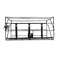 Boardwalk Locking Rack for 3 Liter PDC Cleaner Bottles, 1 Shelf, 24w x 10d x 12h, Black (BWK710058)