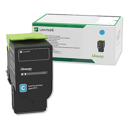 Lexmark 78C1XC0 Cyan Toner Cartridge