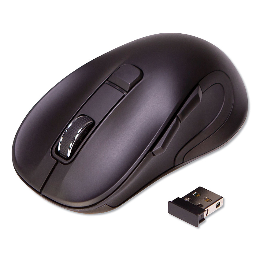 Innovera Hyper-Fast Scrolling Mouse, 2.4 Ghz Frequency/26 Ft Wireless Range, Right Hand Use, Black