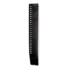 Lathem Time Time Card Rack for 7" Cards, 25 Pockets, ABS Plastic, Black (257EX)