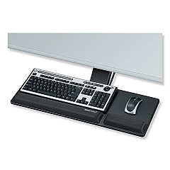Fellowes Designer Suites Compact Keyboard Tray, 19w x 9.5d, Black (8017801)