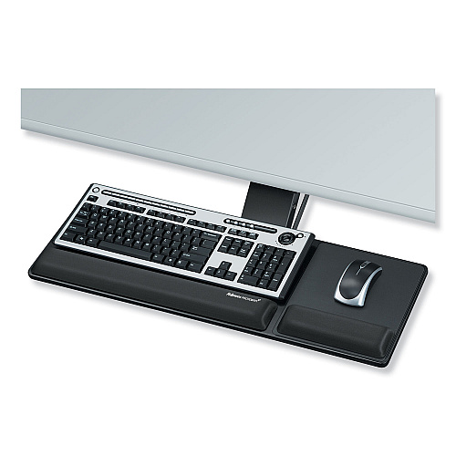 Fellowes Designer Suites Compact Keyboard Tray, 19w x 9.5d, Black (8017801)