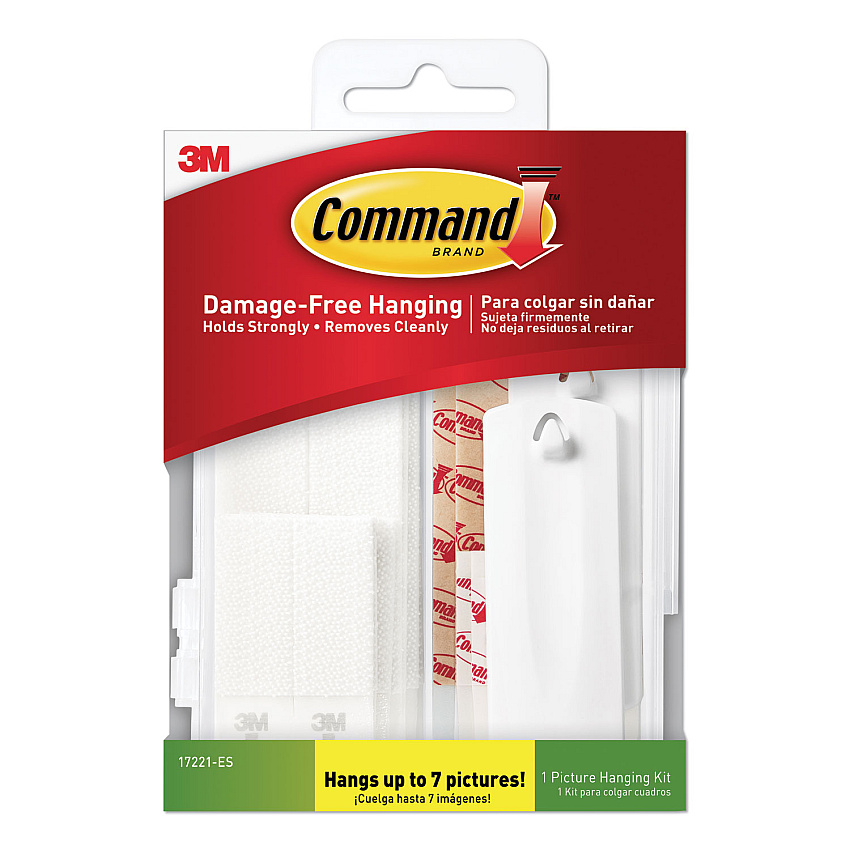 Command Picture Hanging Kit, Assorted Sizes, 24 Pieces/Pack (17221ES)