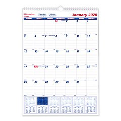 Brownline Twin-Wirebound Wall Calendar, One Month per Page, 12 x 17, White Sheets, 12-Month (Jan to Dec): 2023 (C171102)