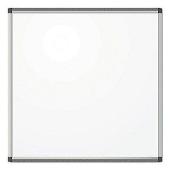 U Brands PINIT Magnetic Dry Erase Board, 36 x 36, White (2806U0001)
