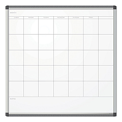 U Brands PINIT Magnetic Dry Erase Undated One Month Calendar, 36 x 36, White (2902U0001)