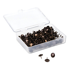 U Brands Fashion Metal Thumbtacks, Metal, Brass, 3/8", 200/Pack (3092U0624)
