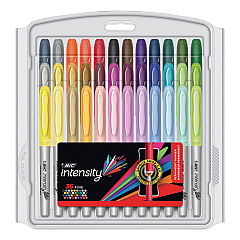 BIC Intensity Fine Tip Permanent Marker Value Pack, Fine Bullet Tip, Assorted Colors, 36/Set (GXPMP361ASST)