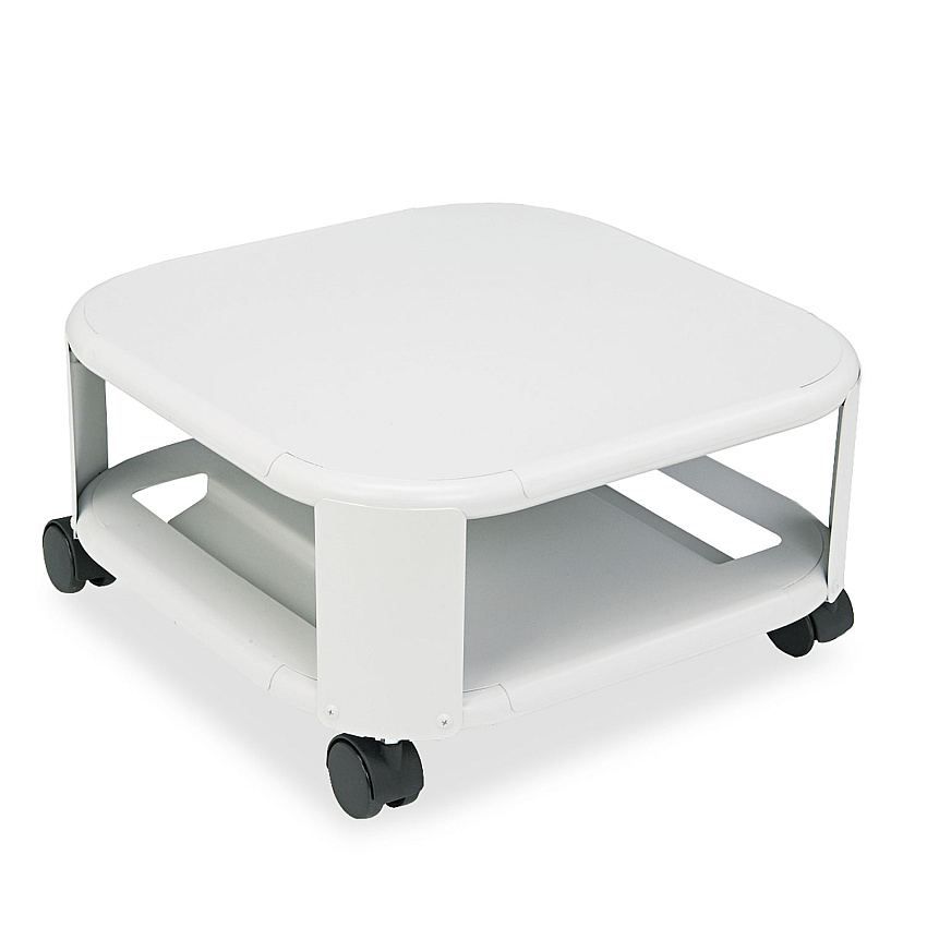 Master Mobile Printer Stand, Two-Shelf, 17.8w x 17.8d x 8.5h, Platinum (24050)