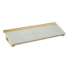 Quartet Glass Dry Erase Desktop Computer Pad, 18 x 6, Marble (GDP186M)