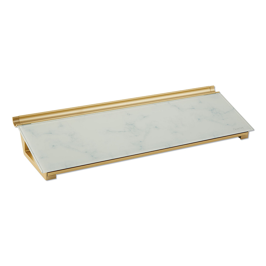Quartet Glass Dry Erase Desktop Computer Pad, 18 x 6, Marble (GDP186M)