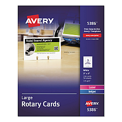 Avery 5386 Printable Rotary Cards