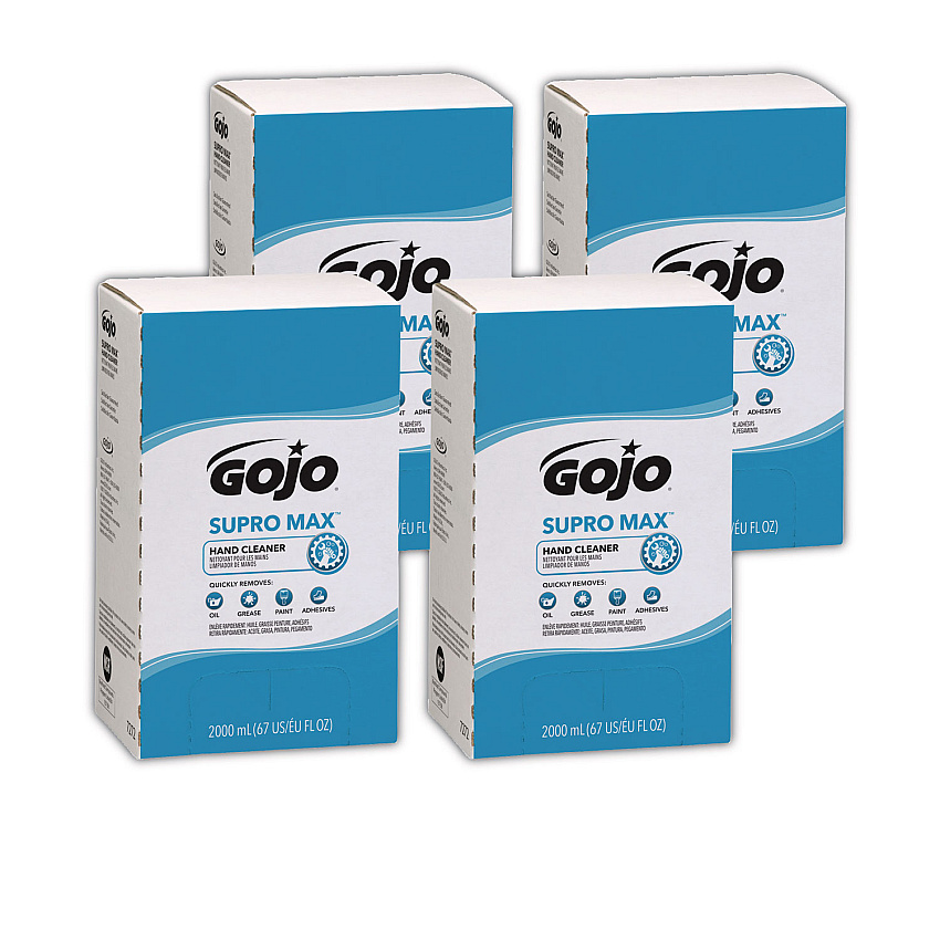 GOJO SUPRO MAX Hand Cleaner, Unscented, 2,000 mL Pouch (727204CT)