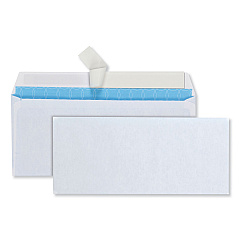 Quality Park Security Envelope, #10, Commercial Flap, Redi-Strip Closure, 4.13 x 9.5, White, 500/Box (90019)