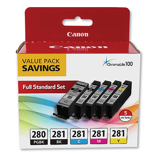 Canon PGI-280 CLI-281 5 Color Value Pack