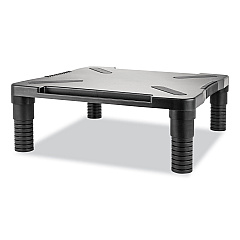 Innovera Single Level Monitor Riser, 13.13" X 13.5" X 4", Black