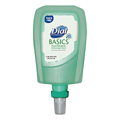 Dial Professional Basics Hypoallergenic Foaming Hand Wash Refill for FIT Touch Free Dispenser, Honeysuckle, 1 L, 3/Carton (16722)