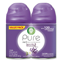 Air Wick Freshmatic Ultra Spray Refill, Lavender/Chamomile, 5.89 oz Aerosol Spray, 2/Pack, 3 Packs/Carton (85595)