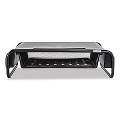 Allsop Metal Art Organizer 5 Monitor, 18" x 11.8" x 5.1", Black, Supports 30 lbs (32166)