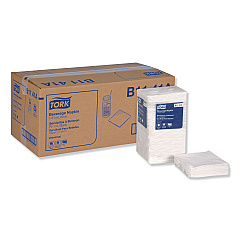 Tork Universal Beverage Napkin, 1-Ply,9.13 x 9.13, 1/4 Fold, Poly-Pack, White, 4000/Carton (B1141A)