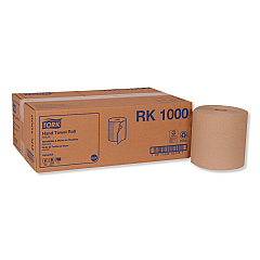 Tork Hardwound Roll Towel, 7.88" x 1,000 ft, Natural, 6 Rolls/Carton (RK1000)