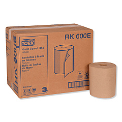 Tork Universal Hardwound Roll Towel, 1-Ply, 7.88" x 600 ft, Natural, 12/Carton (RK600E)