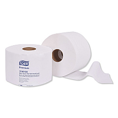 Tork Premium Bath Tissue Roll with OptiCore, Septic Safe, 2-Ply, White, 800 Sheets/Roll, 36/Carton (106390)